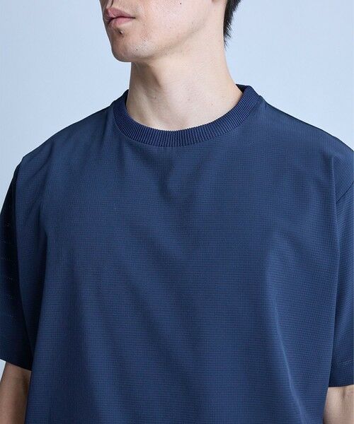 MEN'S BIGI / メンズビギ Tシャツ | ドットメッシュドローコードTシャツ〈ストレッチ・マシンウォッシャブル・軽量・接触冷感・通気性〉 | 詳細17