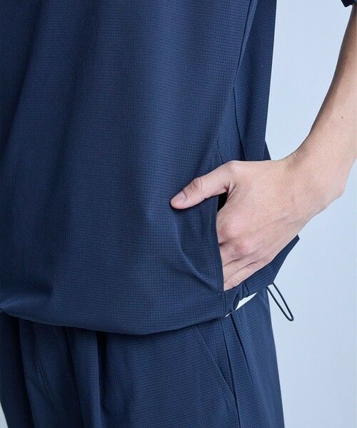 MEN'S BIGI / メンズビギ Tシャツ | ドットメッシュドローコードTシャツ〈ストレッチ・マシンウォッシャブル・軽量・接触冷感・通気性〉 | 詳細18