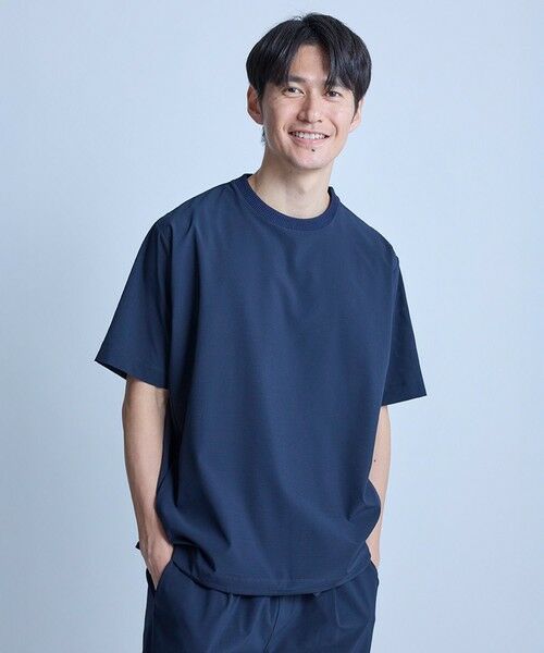 MEN'S BIGI / メンズビギ Tシャツ | ドットメッシュドローコードTシャツ〈ストレッチ・マシンウォッシャブル・軽量・接触冷感・通気性〉 | 詳細15