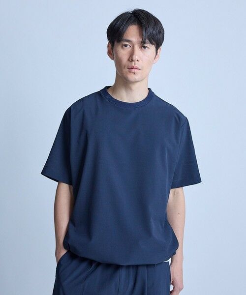 MEN'S BIGI / メンズビギ Tシャツ | ドットメッシュドローコードTシャツ〈ストレッチ・マシンウォッシャブル・軽量・接触冷感・通気性〉 | 詳細16