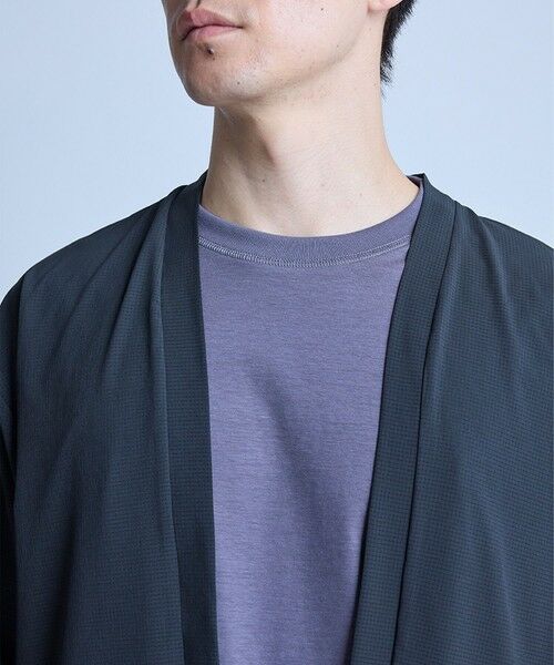 MEN'S BIGI / メンズビギ カーディガン・ボレロ | ドットメッシュ5分袖カーディガン〈ストレッチ・イージーケア・接触冷感・通気性・速乾〉 | 詳細9