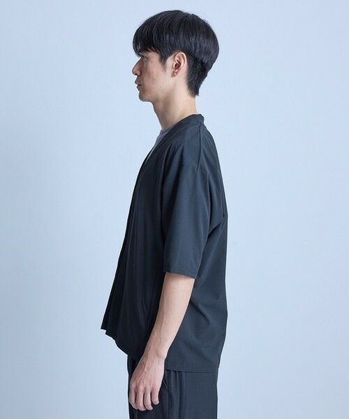 MEN'S BIGI / メンズビギ カーディガン・ボレロ | ドットメッシュ5分袖カーディガン〈ストレッチ・イージーケア・接触冷感・通気性・速乾〉 | 詳細12