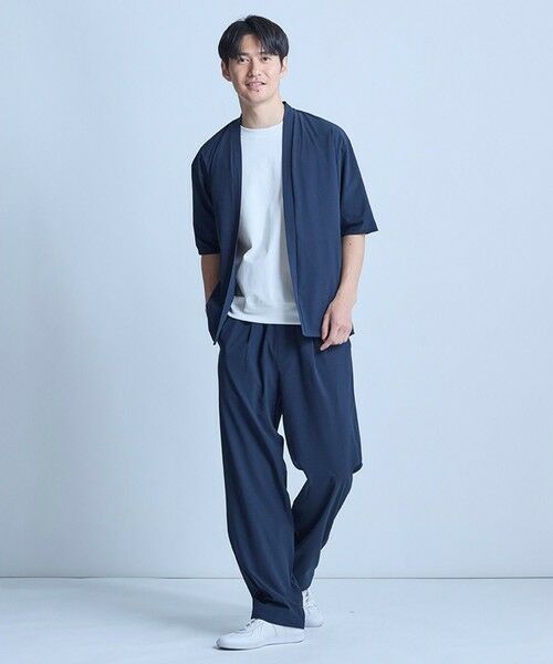 MEN'S BIGI / メンズビギ カーディガン・ボレロ | ドットメッシュ5分袖カーディガン〈ストレッチ・イージーケア・接触冷感・通気性・速乾〉 | 詳細18