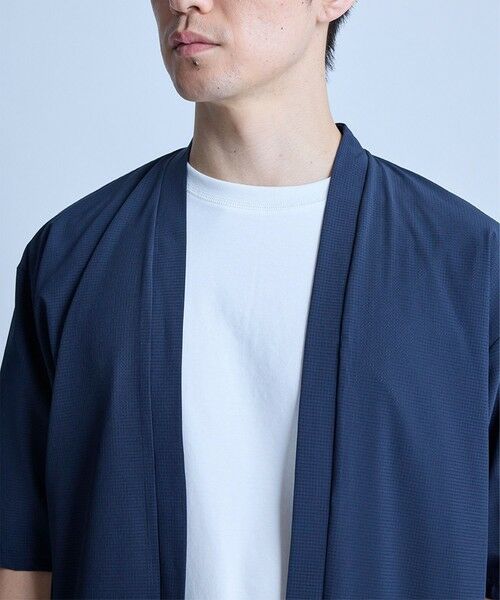 MEN'S BIGI / メンズビギ カーディガン・ボレロ | ドットメッシュ5分袖カーディガン〈ストレッチ・イージーケア・接触冷感・通気性・速乾〉 | 詳細16