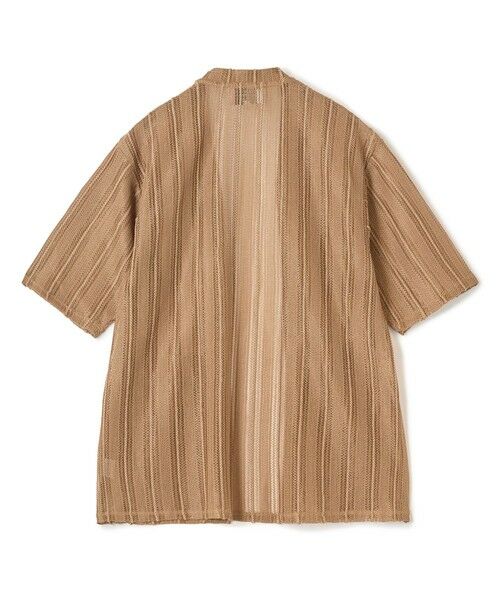 MEN'S BIGI / メンズビギ カーディガン・ボレロ | 【WEB限定】シアストライプ半袖カーディガン＜ストレッチ・マシンウォッシャブル・通気性＞ | 詳細7