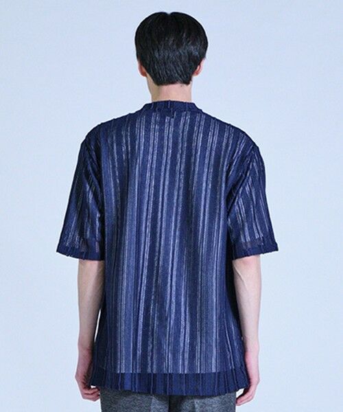 MEN'S BIGI / メンズビギ カーディガン・ボレロ | 【WEB限定】シアストライプ半袖カーディガン＜ストレッチ・マシンウォッシャブル・通気性＞ | 詳細29