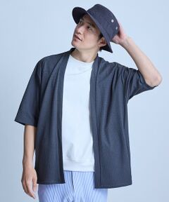 MEN'S BIGI / メンズビギ カーディガン・ボレロ | 【WEB限定】シア—5分袖ボタンレスカーディガン＜ストレッチ・ハンドウォッシャブル・接触冷感・通気性＞