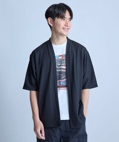 MEN'S BIGI / メンズビギ カーディガン・ボレロ | 【WEB限定】シア—5分袖ボタンレスカーディガン＜ストレッチ・ハンドウォッシャブル・接触冷感・通気性＞