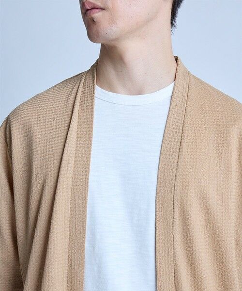 MEN'S BIGI / メンズビギ カーディガン・ボレロ | 【WEB限定】シア—5分袖ボタンレスカーディガン＜ストレッチ・ハンドウォッシャブル・接触冷感・通気性＞ | 詳細2