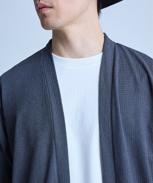 MEN'S BIGI / メンズビギ カーディガン・ボレロ | 【WEB限定】シア—5分袖ボタンレスカーディガン＜ストレッチ・ハンドウォッシャブル・接触冷感・通気性＞ | 詳細7
