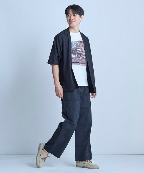 MEN'S BIGI / メンズビギ カーディガン・ボレロ | 【WEB限定】シア—5分袖ボタンレスカーディガン＜ストレッチ・ハンドウォッシャブル・接触冷感・通気性＞ | 詳細11