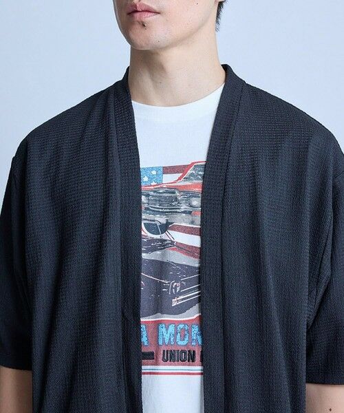 MEN'S BIGI / メンズビギ カーディガン・ボレロ | 【WEB限定】シア—5分袖ボタンレスカーディガン＜ストレッチ・ハンドウォッシャブル・接触冷感・通気性＞ | 詳細21