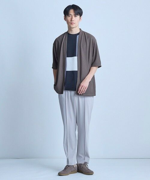 MEN'S BIGI / メンズビギ カーディガン・ボレロ | 【WEB限定】シア—5分袖ボタンレスカーディガン＜ストレッチ・ハンドウォッシャブル・接触冷感・通気性＞ | 詳細15