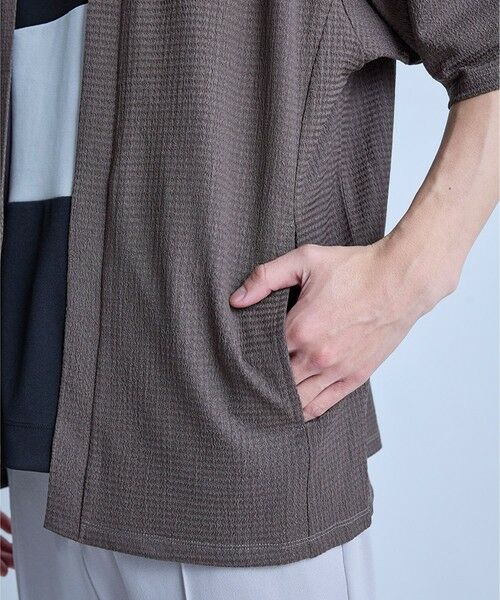 MEN'S BIGI / メンズビギ カーディガン・ボレロ | 【WEB限定】シア—5分袖ボタンレスカーディガン＜ストレッチ・ハンドウォッシャブル・接触冷感・通気性＞ | 詳細17