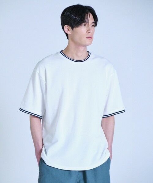 MEN'S BIGI / メンズビギ Tシャツ | 【BEVERLY HILLS POLO CLUB】別注 コットンロゴ刺繍T | 詳細1