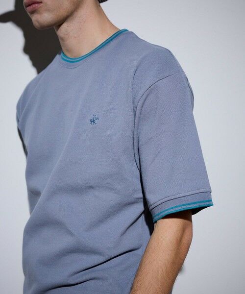 MEN'S BIGI / メンズビギ Tシャツ | 【BEVERLY HILLS POLO CLUB】別注 コットンロゴ刺繍T | 詳細3
