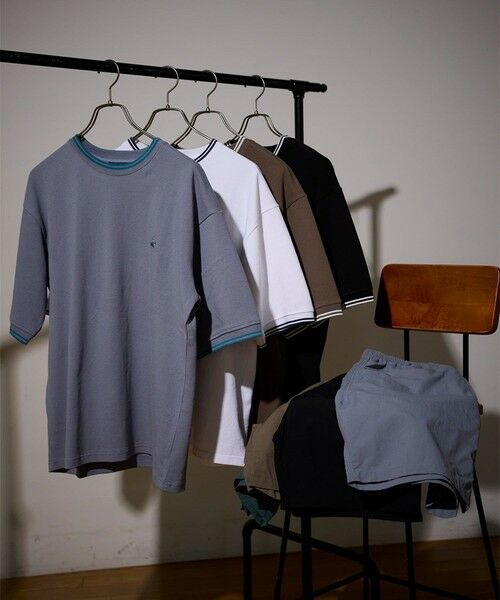 MEN'S BIGI / メンズビギ Tシャツ | 【BEVERLY HILLS POLO CLUB】別注 コットンロゴ刺繍T | 詳細6