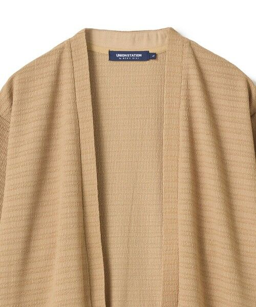 MEN'S BIGI / メンズビギ カーディガン・ボレロ | シアー7分袖ボタンレスカーディガン＜ストレッチ・ハンドウォッシャブル・接触冷感・通気性＞ | 詳細7