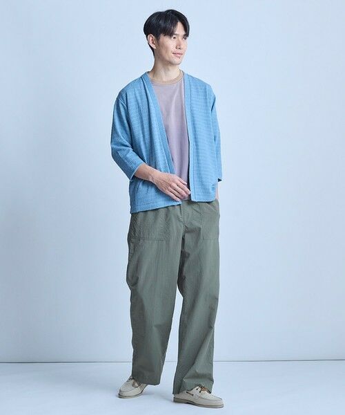 MEN'S BIGI / メンズビギ カーディガン・ボレロ | シアー7分袖ボタンレスカーディガン＜ストレッチ・ハンドウォッシャブル・接触冷感・通気性＞ | 詳細18
