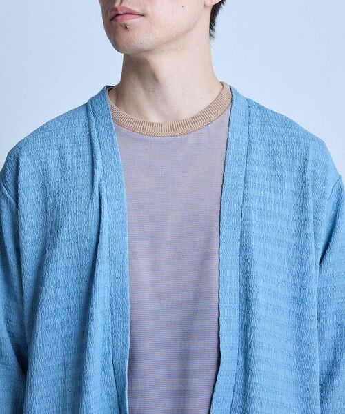 MEN'S BIGI / メンズビギ カーディガン・ボレロ | シアー7分袖ボタンレスカーディガン＜ストレッチ・ハンドウォッシャブル・接触冷感・通気性＞ | 詳細19