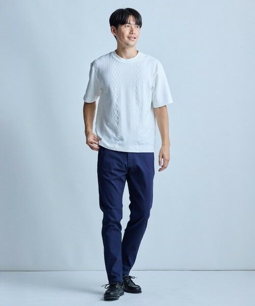 MEN'S BIGI / メンズビギ Tシャツ | フクレジャガードコンビネーションTシャツ＜ストレッチ・ハンドウォッシャブル＞ | 詳細3