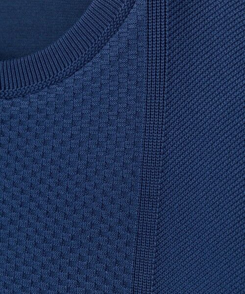 MEN'S BIGI / メンズビギ Tシャツ | ニット×ポンチコンビハーフスリーブTシャツ＜ストレッチ・マシンウォッシャブル＞ | 詳細12