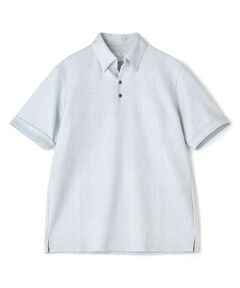 MEN'S BIGI / メンズビギ ポロシャツ | ポンチツイル調プリントポロシャツ