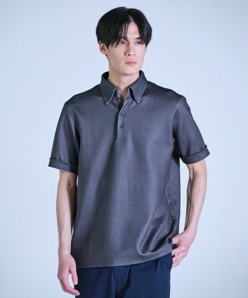 MEN'S BIGI / メンズビギ ポロシャツ | ポンチツイル調プリントポロシャツ | 詳細6