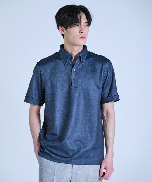 MEN'S BIGI / メンズビギ ポロシャツ | ポンチツイル調プリントポロシャツ | 詳細11