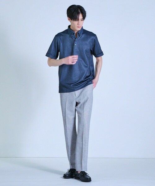 MEN'S BIGI / メンズビギ ポロシャツ | ポンチツイル調プリントポロシャツ | 詳細12