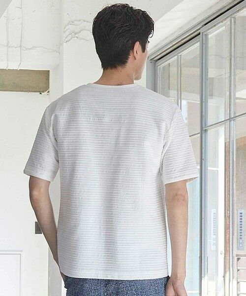 MEN'S BIGI / メンズビギ Tシャツ | タックジャガードVネックT | 詳細6