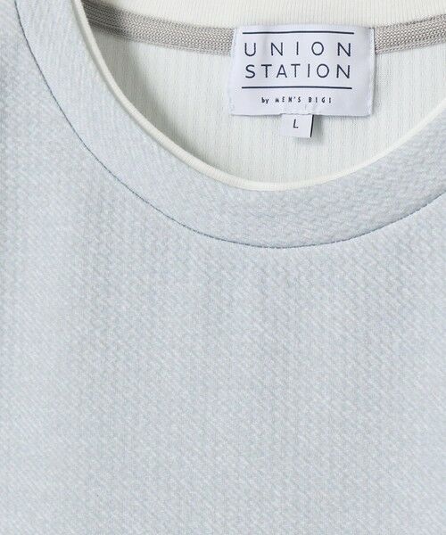 MEN'S BIGI / メンズビギ Tシャツ | フェイクレイヤードデニム調プリントT＜ストレッチ・速乾・ハンドウォッシャブル・接触冷感＞ | 詳細3