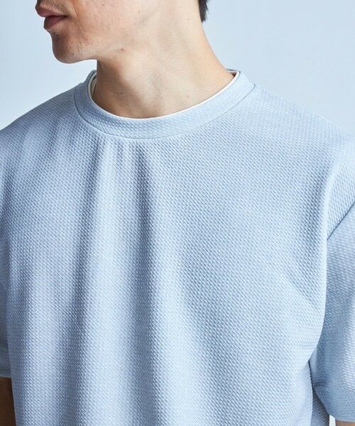 MEN'S BIGI / メンズビギ Tシャツ | フェイクレイヤードデニム調プリントT＜ストレッチ・速乾・ハンドウォッシャブル・接触冷感＞ | 詳細2