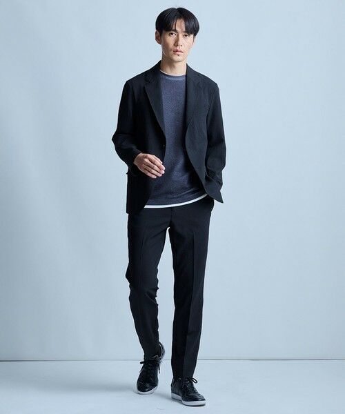 MEN'S BIGI / メンズビギ Tシャツ | フェイクレイヤードデニム調プリントT＜ストレッチ・速乾・ハンドウォッシャブル・接触冷感＞ | 詳細9