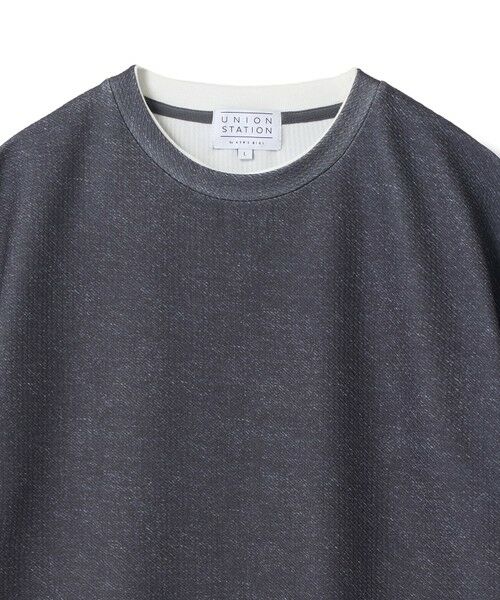 MEN'S BIGI / メンズビギ Tシャツ | フェイクレイヤードデニム調プリントT＜ストレッチ・速乾・ハンドウォッシャブル・接触冷感＞ | 詳細10