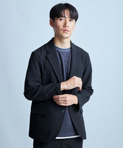 MEN'S BIGI / メンズビギ Tシャツ | フェイクレイヤードデニム調プリントT＜ストレッチ・速乾・ハンドウォッシャブル・接触冷感＞ | 詳細4