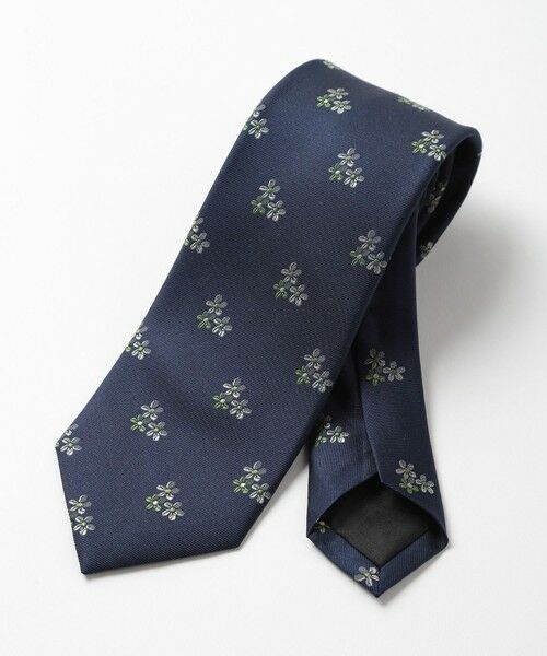 MEN'S BIGI / メンズビギ ネクタイ | 【TIE YOUR TIE(タイユアタイ)】フィレンツェフローラル柄ネクタイ（ネイビー）
