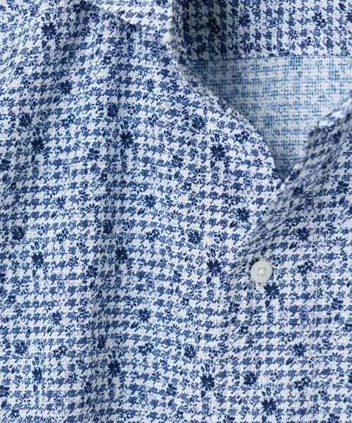 MEN'S BIGI / メンズビギ シャツ・ブラウス | 千鳥格子xフラワープリント七分袖シャツ＜吸水速乾、ストレッチ＞ | 詳細11