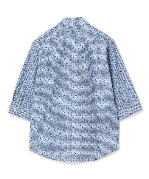 MEN'S BIGI / メンズビギ シャツ・ブラウス | 千鳥格子xフラワープリント七分袖シャツ＜吸水速乾、ストレッチ＞ | 詳細14