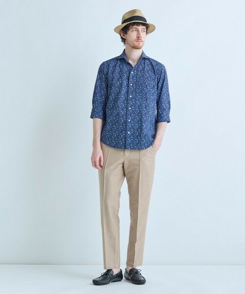 MEN'S BIGI / メンズビギ シャツ・ブラウス | 千鳥格子xフラワープリント七分袖シャツ＜吸水速乾、ストレッチ＞ | 詳細19