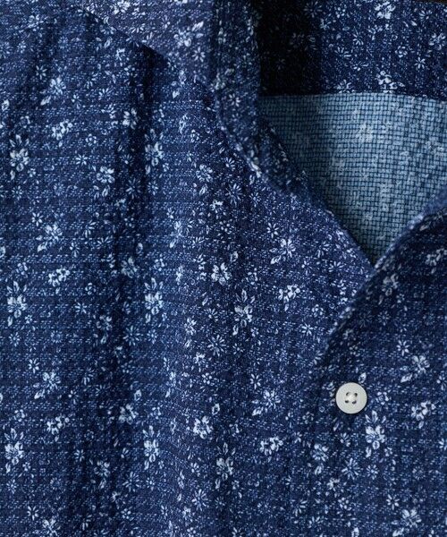 MEN'S BIGI / メンズビギ シャツ・ブラウス | 千鳥格子xフラワープリント七分袖シャツ＜吸水速乾、ストレッチ＞ | 詳細20