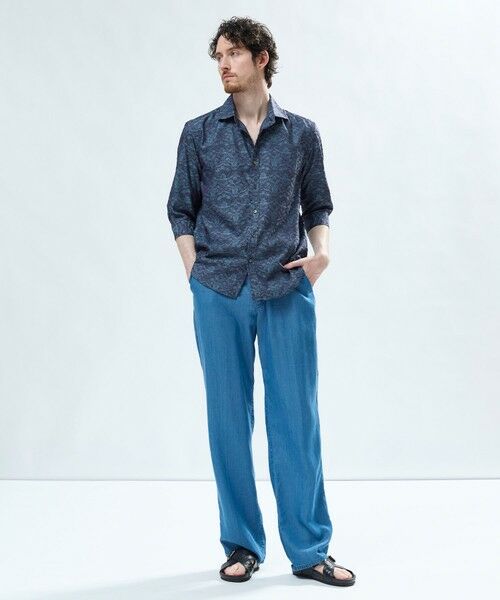 MEN'S BIGI / メンズビギ シャツ・ブラウス | 【LIBERTY/リバティ】フラワージャガード 七分袖シャツ | 詳細12