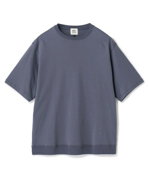 MEN'S BIGI / メンズビギ Tシャツ | スビンプラチナム スムースTシャツ（チャコールグレー）