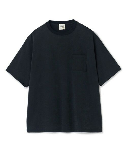 MEN'S BIGI / メンズビギ Tシャツ | フィブリルジャージー クルーネックTシャツ（ブラック）