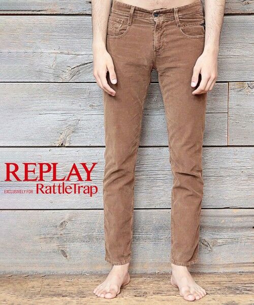 MEN'S BIGI / メンズビギ その他パンツ | REPLAY別注　ANBASS　HYPERFLEX　CORDUROY（キャメル）
