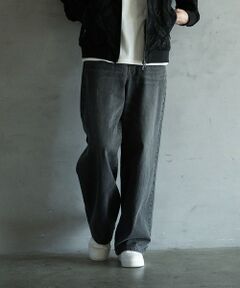 MEN'S BIGI / メンズビギ デニムパンツ | 【WEB限定/12oz デニム】ウエストシャーリング ５ポケット ワイドストレートパンツ