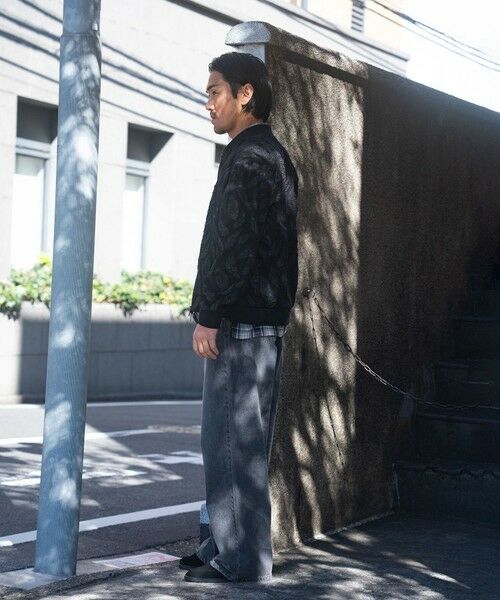 MEN'S BIGI / メンズビギ デニムパンツ | 【WEB限定/12oz デニム】ウエストシャーリング ５ポケット ワイドストレートパンツ | 詳細2