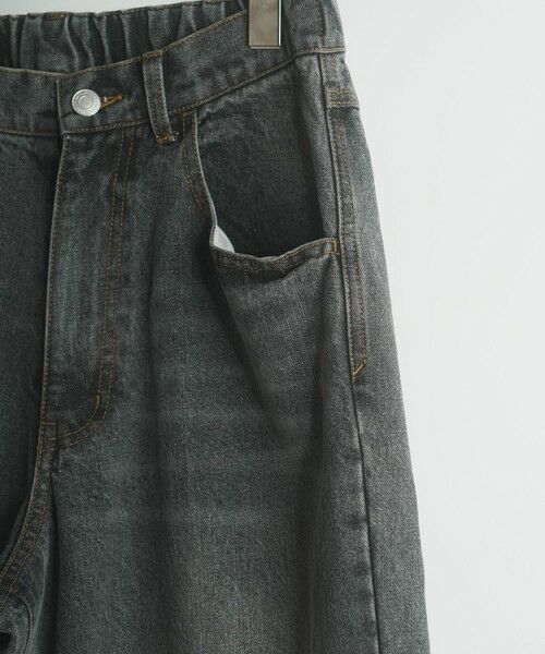 MEN'S BIGI / メンズビギ デニムパンツ | 【WEB限定/12oz デニム】ウエストシャーリング ５ポケット ワイドストレートパンツ | 詳細14