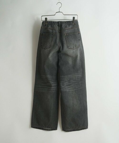 MEN'S BIGI / メンズビギ デニムパンツ | 【WEB限定/12oz デニム】ウエストシャーリング ５ポケット ワイドストレートパンツ | 詳細15
