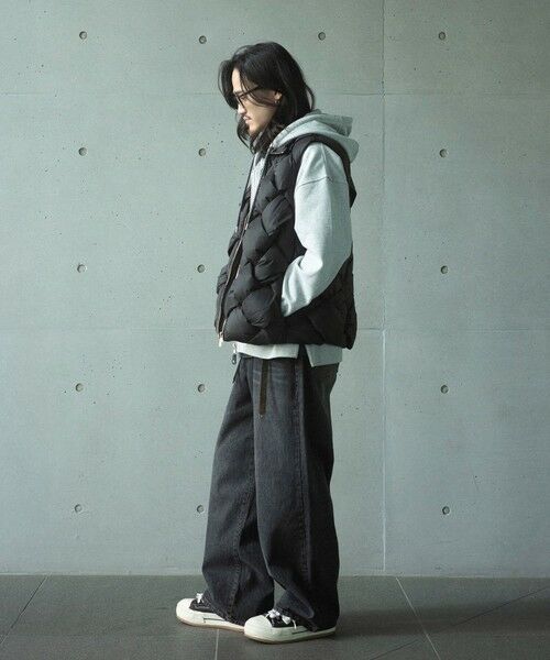 MEN'S BIGI / メンズビギ デニムパンツ | 【WEB限定/12oz デニム】ウエストシャーリング ５ポケット ワイドストレートパンツ | 詳細6